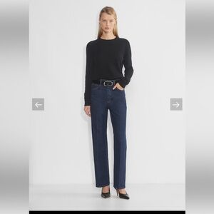 Aritzia Denim Forum Blue Straight Jeans Classic Style